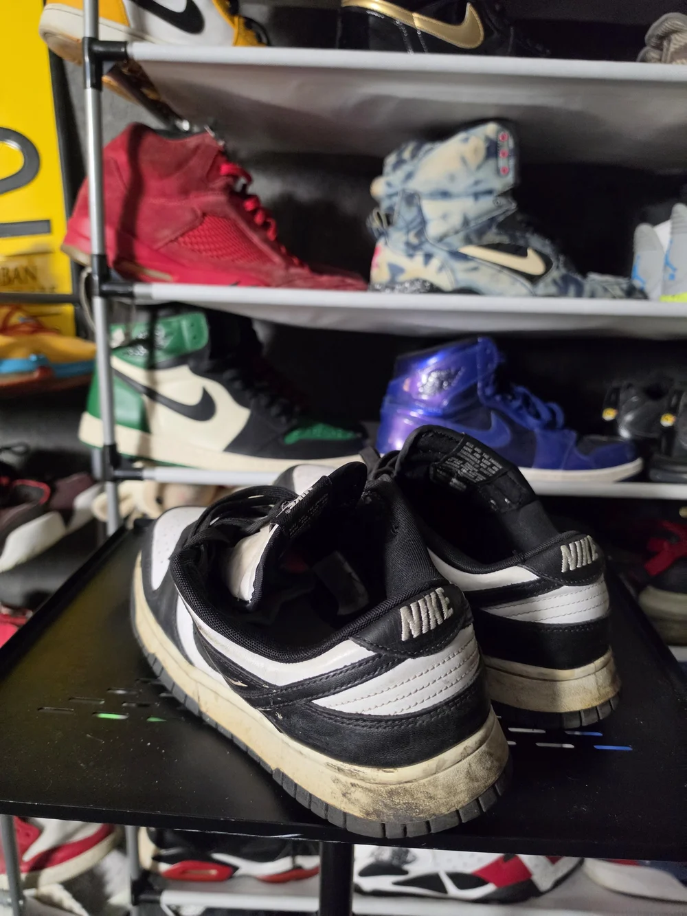 🔥 Nike Dunk Panda Men Size 9.5 Low Black White Retro Sneakers
